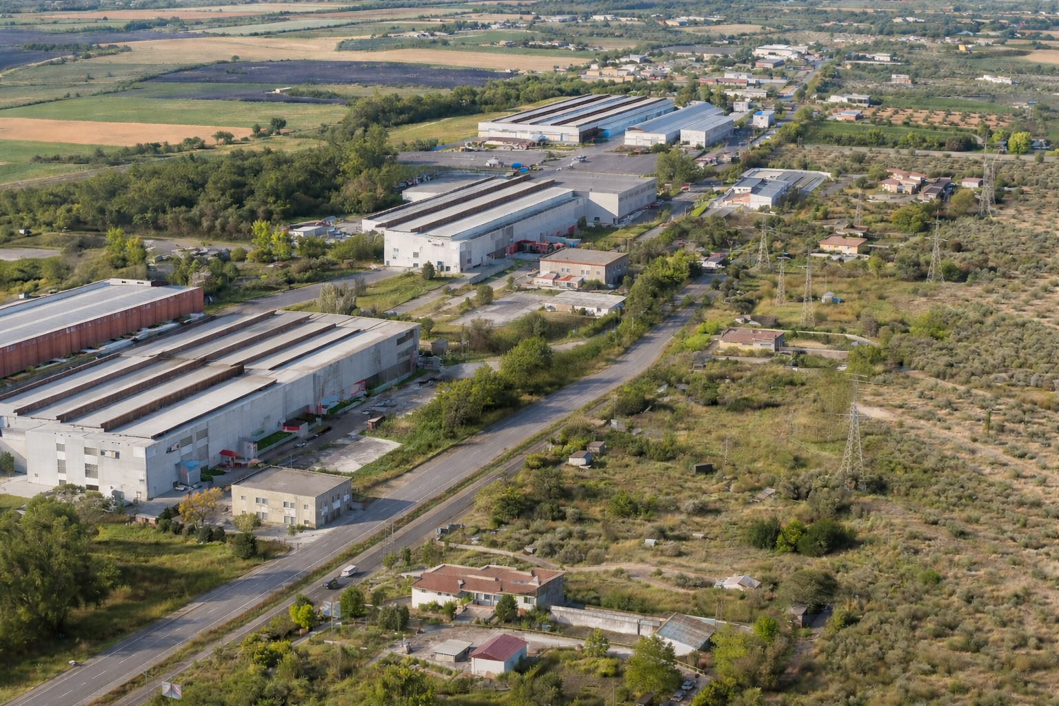 Xona industriale tra campagna e città